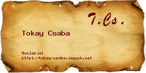 Tokay Csaba névjegykártya